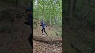 Trailrunning Menden Bunkersprung #nature #trailrunning #woods #action