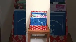 Easy Diy Book Self By Waste Cardboard Box #diy #crafts #cardboardorganiser #shorts #viral #ytshorts