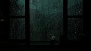 Soft Night Rain at the Window | Calm Ambience for Stress Relief and Rest