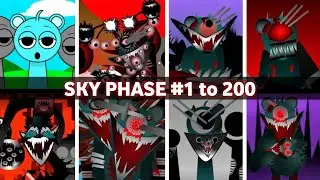 Incredibox - Sprunki phase 1 to 200 SKY in ALL Different Mods