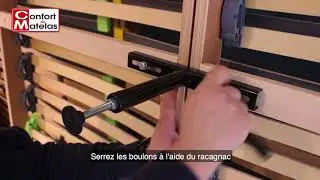 Tutoriel montage sommiers sur pieds Confort Du matelas