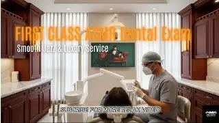 FIRST CLASS ASMR Dental Exam 💎 | Smooth Jazz & Luxury Service (4K 3D)