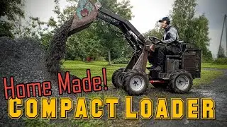 Presentation of my home made compact loader, kubota engine 