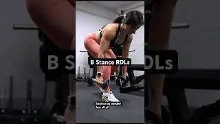 B stance RDLS demo #glutes #rdls #exercisetips #exercisedemo #shorts