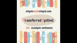 Transferred Epithet - 30+ example sentences - in Tamil - Figure of speech - @simplemadesimple8099