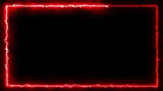 Red Glowing Light Border Effect, Green Screen Effects, Neon Border Black Screen, Frame Template