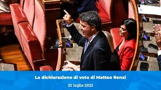 L'intervento di Matteo Renzi sulla fiducia al Governo Draghi | 20 luglio 2022