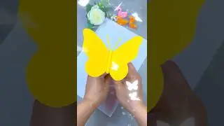Make A Moving Butterfly With Straw In 20 Seconds | Very Simple Craft | Easy Origami