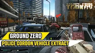 Место эвакуации автомобиля полицейского оцепления Ground Zero с картой. Побег из Таркова.