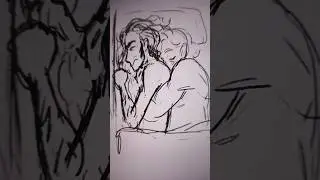 he's clingy (they both are touch starved)#fanart #valvert #shipping