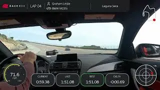 1:49.77 Fast Lap at Laguna Seca &mdash; BMW M235i Onboard with Data Overlay