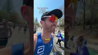 How to hit a water station in the Boston marathon.