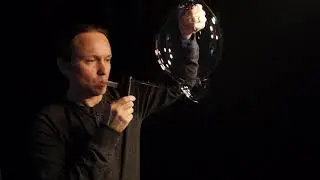 handheld inverted fire tornado bubble with a 66mm wand