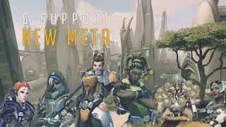 INSANE New Meta - Season 9 (6 Support - Moira, Ana, Brigitte, Lucio, Zen, Symm) - Numbani Overwatch