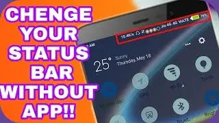 How to Change Android Status Bar with any version (No #ROOT ) Easy to Use/without install any app