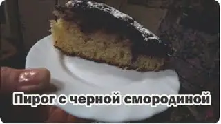 Пирог с замороженной черной смородиной