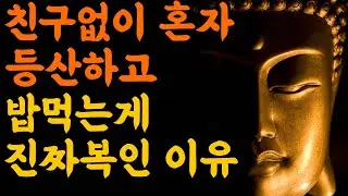 친구없이 혼자 등산하고 밥먹는게 진짜복인 이유#혼자있는시간#혼자등산#혼밥#외로움극복#혼자가편해질때#불교말씀#부처님가르침#마음공부#인생조언#중년의삶#조용한행복#자기성찰#마음치유