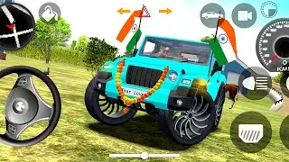 Modified Mahindra Thar Mcqueen | Race with Cars - Thar vs Truck #22 - Indian Cars Simulator 3D