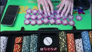 COUNTING ALL OF MY POKER CHIPS ASMR *Whispering, Chip Clicking, Tapping*