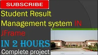 Student Result Management system in JFrame using Netbeans [complete project]