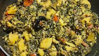 Methi saag aloo tamatar ki bhaji recipe healthy testy respies 