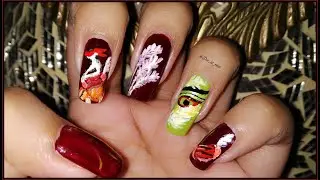 DURGA PUJA / NAVRATRI  SPECIAL NAIL ART TUTORIAL ll [169] ll