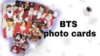 Easiest way to make photo card | BTS 💜 Christmas them photo cards
