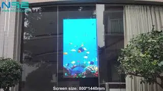 NSE High Brightness & High Resolution P2.5 Glass window Advertising LED Poster Screen