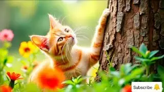 Curious Cat Exploring a Garden 🐱 | YI