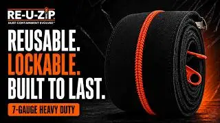 RE-U-ZIP&reg; Reusable Dust Barrier Zipper | The Strongest, Most Secure Containment Zipper