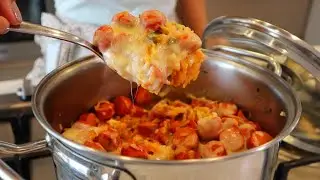 RECEITA COM SALSICHA ALMOÇO FÁCIL E RÁPIDO ❤