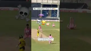 WHEN HARMANPREET KAUR TOOK HER REVENGE WITH ALYSSA HEALY 😂☠️ #harmanpreetkaur #alyssahealy #shorts