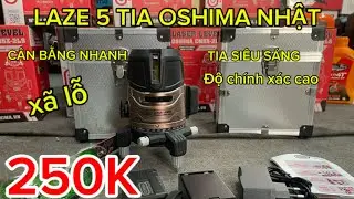 💥💥MÁY LAZE 5 TIA XANH OSHIMA NHẬT,SIÊU SÁNG NÉT,ĐỘ CHÍNH XÁC CAO,CÂN BẰNG NHANH,GIÁ BÁN XÃ CUỐI NĂM 
