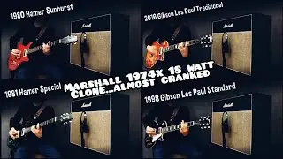 Same Riff 4 Guitars - Marshall - Hamer Usa Special/Sunburst vs Gibson Les Paul Standard/Traditional
