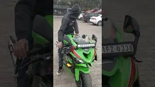 #zx6r sound with exill exhaust sound 🔥🚀 loudest bike ninja Zx4rr streetsound