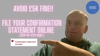 Avoid &pound;5k fine!!file your confirmation statement online (Step-by-Step guide )
