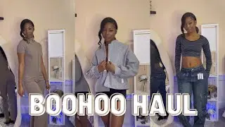 HUGE TALL GIRL FRIENDLY BOOHOO HAUL | pants, coats, +  tops winter try-on l KAIA DEANE