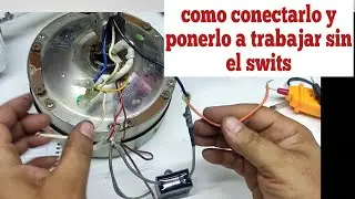 coneccion de ventilador de techo ( capacitor 2 cables ) y ponerlo directo