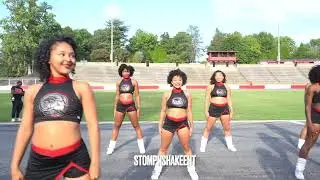 WSSU CHEERLEADERS  DANCING AT MEET THE RAMS 2025