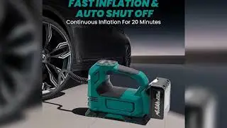 #Cordless Tire Inflator For Makita 18V Lithium Battery BL1815 BL1830 BL1840 BL1850 Wireless Air Pum