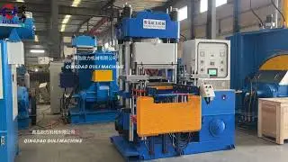rubber vacuum press machine, hot plate size 600*600 mm, 250 ton pressure. Will be shipped.