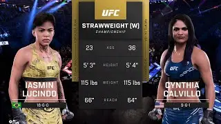 EA Sports UFC 5 Gameplay Iasmin Lucindo vs Cynthia Calvillo