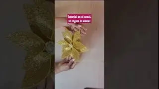 Flor de Navidad! #diy #navidad2023 #manualidades #shorts