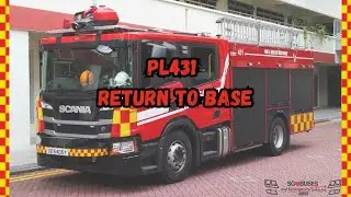 (SCDF) Woodlands Fire Station PL431 Returning To Base