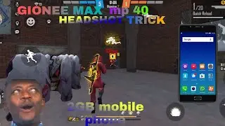 GIONEE MAX free fire gameplay test// 2 finger handcam //Free fire handcam // HUD AND Setting