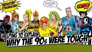 Explaining what the challenges were with the 90s in comic books