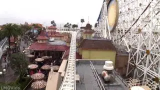 [HD] California Screamin IN THE RAIN 1080p 60fps POV Full Complete Ridethrough Front Seat