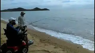 Magic Mobility Extreme X8 / reelkeen powerchair fishing.