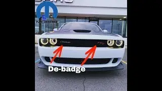 Dodge Challenger как СНЯТЬ передние эмблемы (ЛЕГКО?)