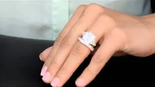 Carlotta's Fake Engagement Ring & Sasha's Cubic Zirconia Wedding Band